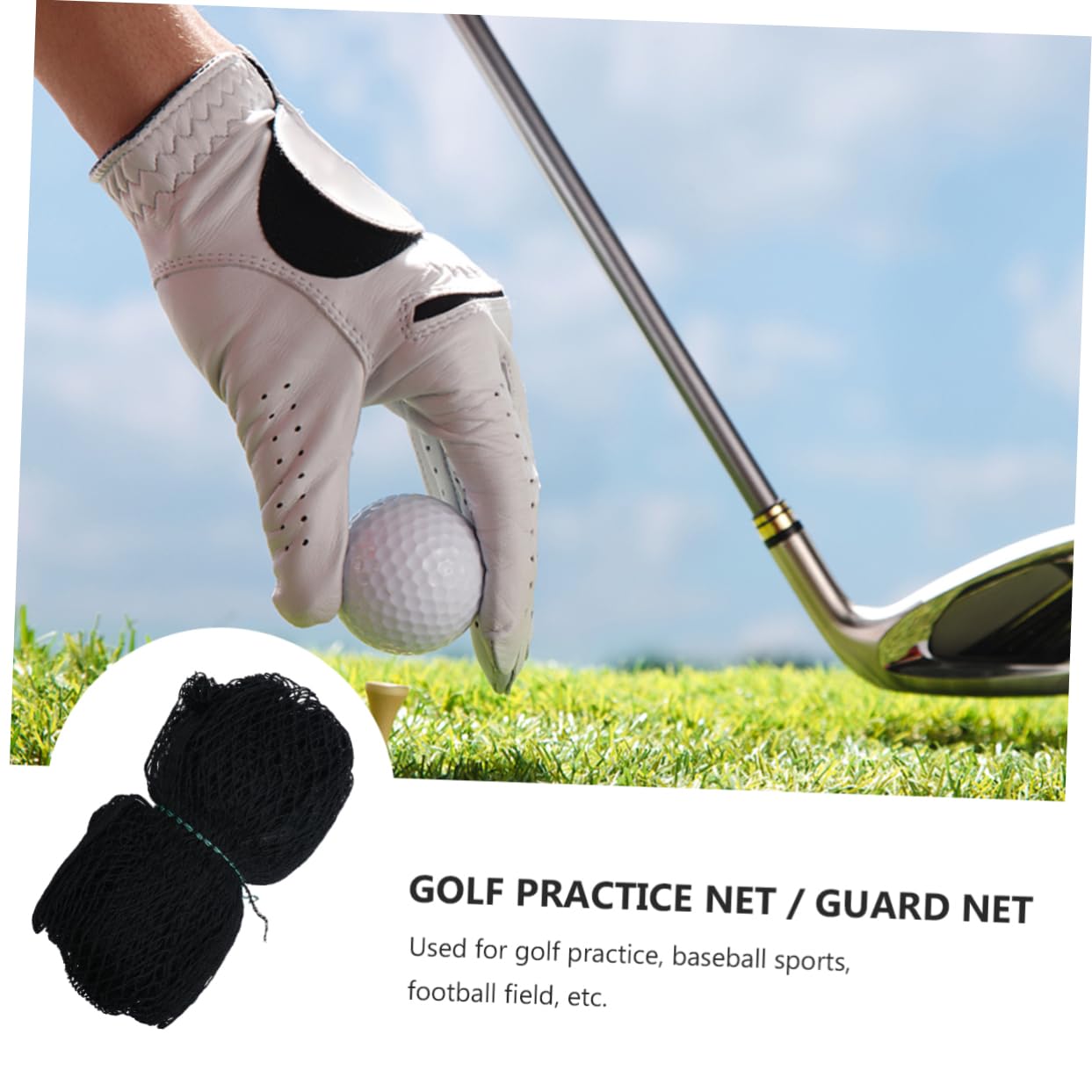 POPETPOP Security Mesh for Stairs 3x3m Golf Net Stairs Rail Net Banister Guard Protecting Mesh for Children Golfers