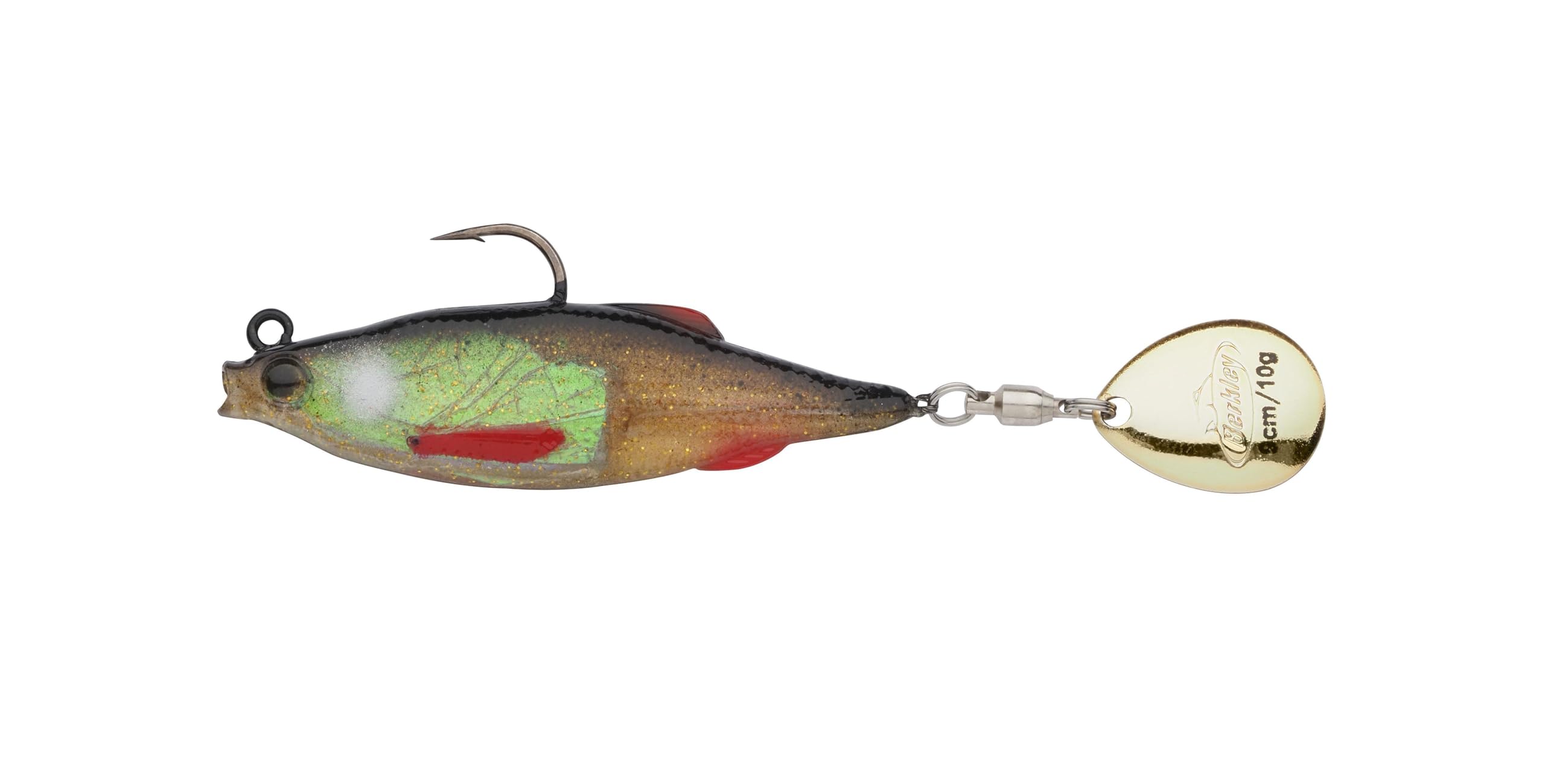 Berkley Pulse Realistic Flash Soft Bait Lure | Paddle Tail Shad for Pike, Perch, Zander & Bass | Flash Foil for Extra Attraction | Ultra-Responsive Swimbait for Freshwater Predators | 9cm, Bleak