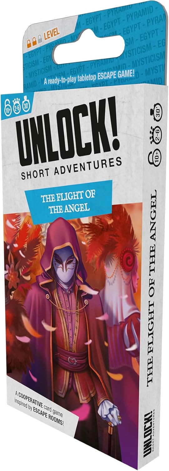 UNLOCK! Short Adventures 3: The Flight of The Angel - Immersive Escape Room Card Game for Kids and Adults, Ages 10+, 1-6 Players, 30 Minute Playtime, Made by Space Cowboys