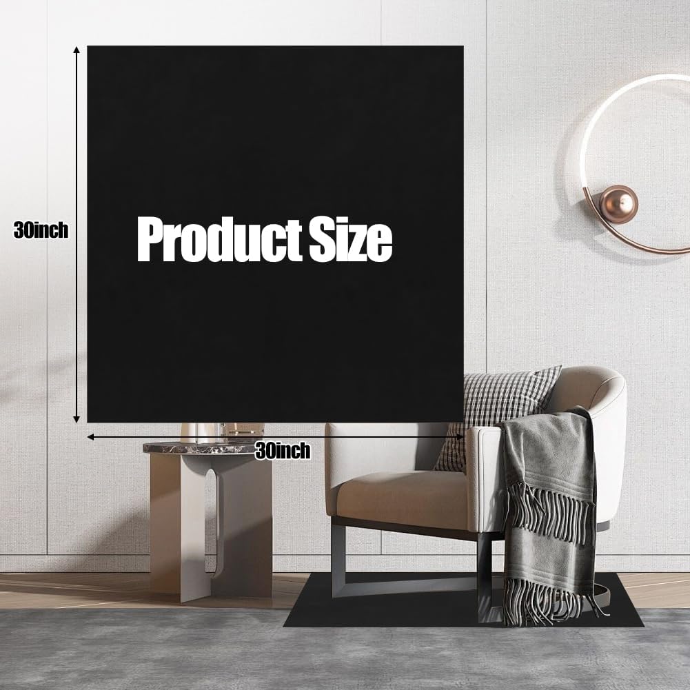 Recliner Pads for Hardwood Floors Non Slip, 30x30 inches Furniture Floor Protectors to Keep Furniture from Sliding, for Carpet and Hardwood, 2 Pack