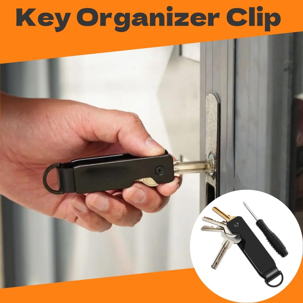 Minimalistischer Schlüssel-Organizer Aus Aluminiumlegierung – Klappbarer Schlüsselhalter Für Bis Zu 5 Schlüssel – Kompakt Und Sicher