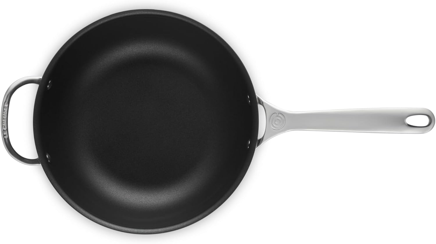 Le Creuset Tri-Ply Stainless Steel Pan 3.5 Quart Nonstick Saucier - Image 2