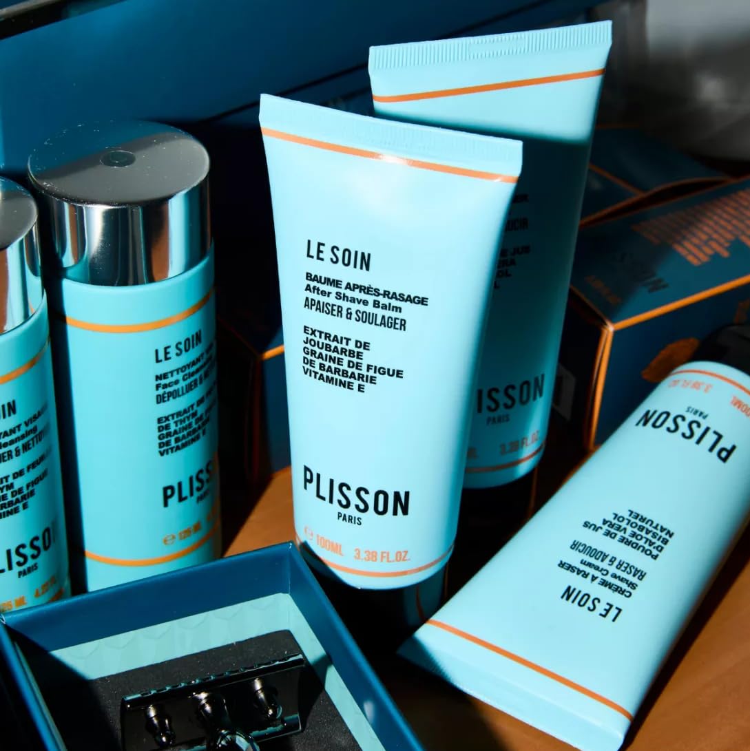 Plisson - Natürlicher After Shave Balsam – alle Hauttypen – 97% Inhaltsstoffe natürlichen Ursprungs, Wildmütterchen, Hauswurz, Kaktusfeige und Aloe Vera – 100 ml (Aftershave Balsam)