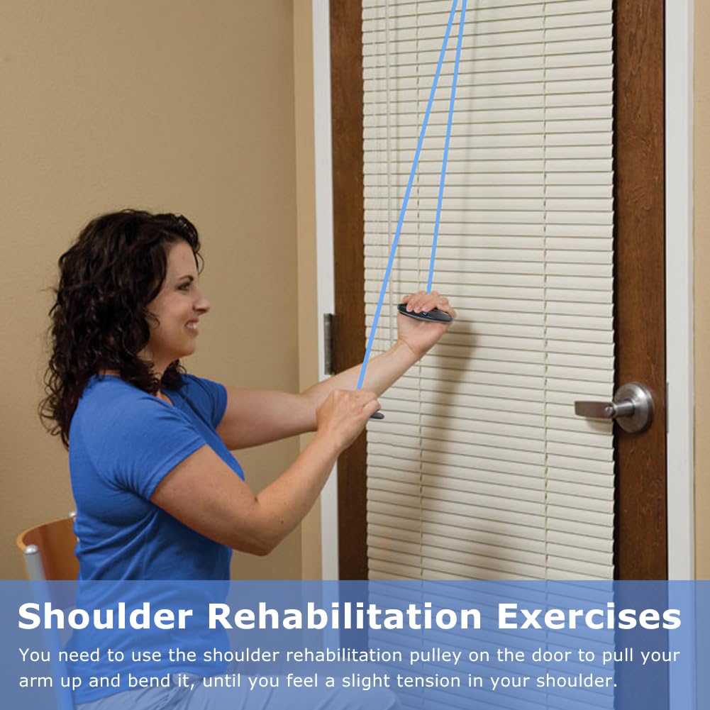Shoulder Pulley Over The Door for Physiotherapy Shoulder Exercise Pulley for Rotator Cuff Rehab Arm Pulley Physio Door - Image 4