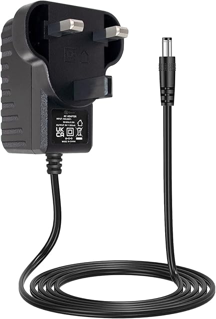 Gonine 9V 500mA Pedal Power Adapter Tip Negative for Guitar Effects Pedal, BOSS Pedal and Other Devices Requiring 9V500mA Max
