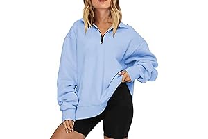 Toms Ware Women's Oversized Half Zip Pullover Sweatshirt