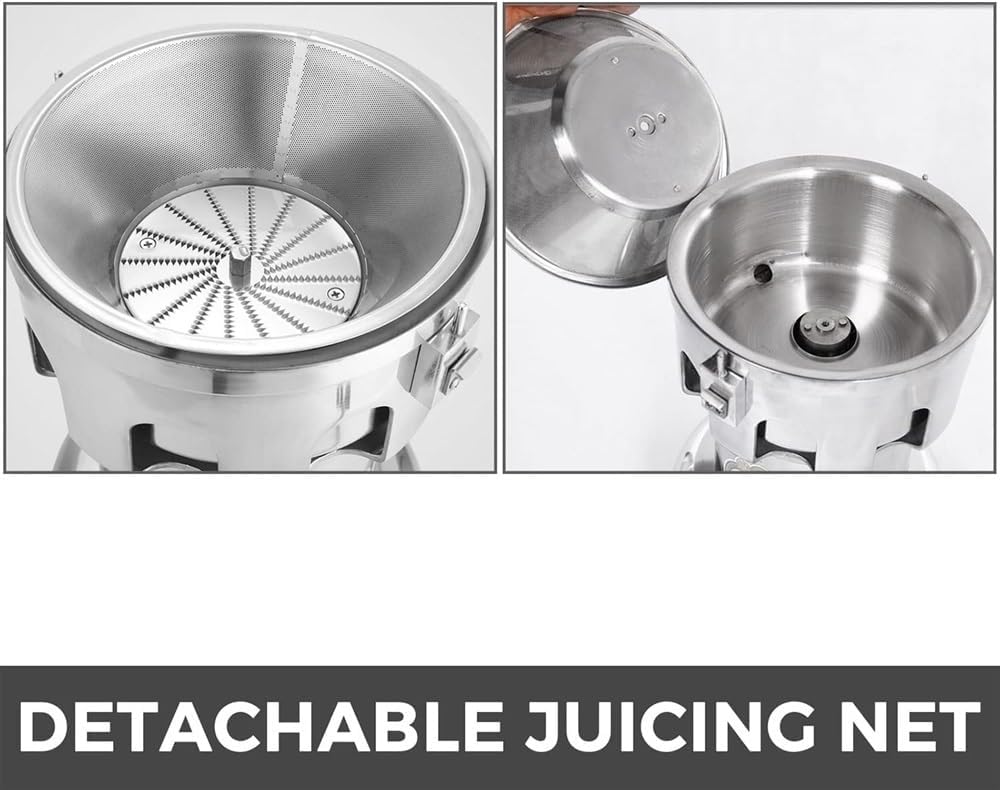 Electric Citrus Juicer, Commercial Juice Extractor, Stainless Steel Juice Extractor with Filter for Juice Shops, Restaurants, Hotels