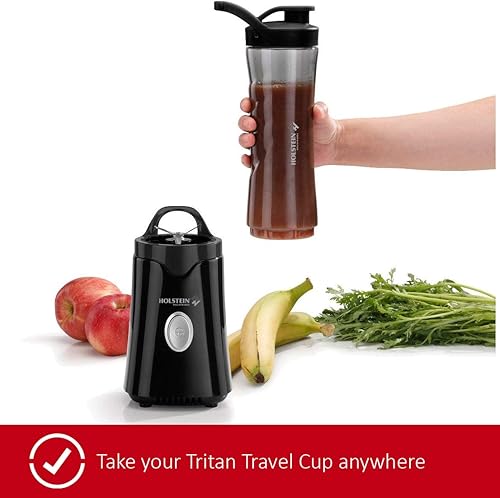 Miniatura 4 de Holstein Housewares Batidora de mano de 2 velocidades de 250 W, color negro y inoxidable, ideal para batidos, batidos y bebidas proteicas sobre la