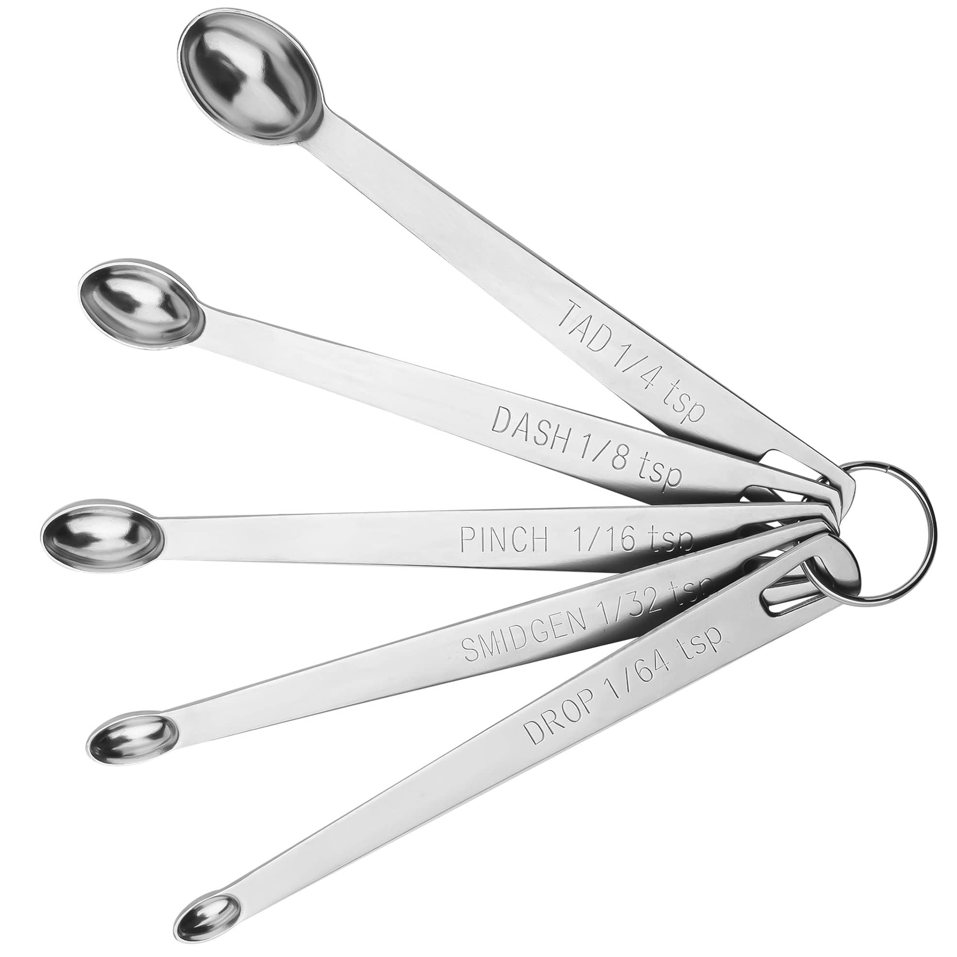 Amazon | Hotsyang 計量スプーンセット 5、小さじ1/64ドロップのミニ