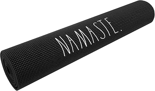 Miniatura 5 de Rae Dunn Tapete de yoga – Tapete de espuma de alta densidad para ejercicio y fitness para entrenamiento o estiramientos – Agarre antideslizante de