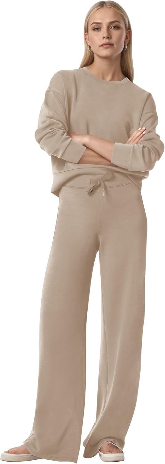 COCOMARTS Womens 2 Piece Lounge Sets Wide Leg Tracksuit Casual Sweatsuits Matching Set 2025 Fall Clothes Trendy Outfits - Image 6