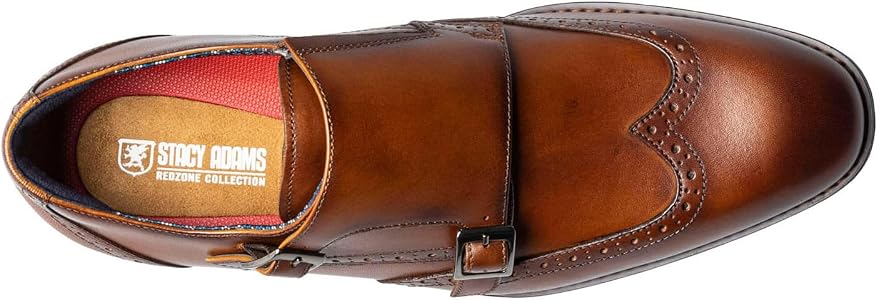 Stacy Adams Men's Karson Wingtip Double Monk Strap Loafer, Cognac, 7 :  Stacy Adams: Amazon.ca: Clothing, Shoes & Accessories