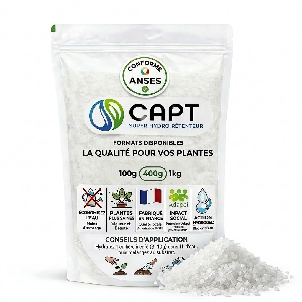 capt hydro-rétenteur pour plantes
