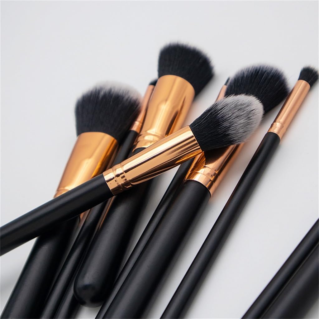 Pinceles De Maquillaje 11 szt. pędzli do cieni do powiek pędzle do podkładu miękkie pędzle do makijażu