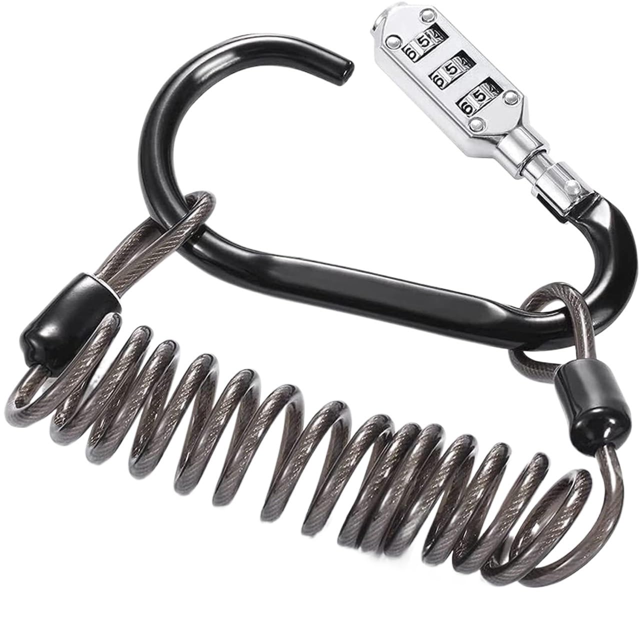 Lucchetti a combinazione， Lucchetti per valigie Lucchetto di sicurezza for valigia da viaggio con codice a barre, mini lucchetto di sicurezza for valigia con 3 password, lucchetto nero