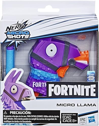 Miniatura 2 de Nerf Fortnite Llama Nerf MicroShots - Lanzador de dardos y 2 dardos oficiales Nerf Elite para niños, adolescentes y adultos