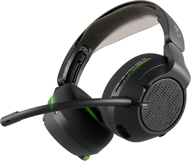 Crusher PLYR 720 Wireless Gaming Headset - Digi-Black Xbox | THX Spatial Audio, Multi-Sensory Crusher Bass, Removable Microphone, PC, PlayStation, Nintendo, Multi-Platform, Open-Back