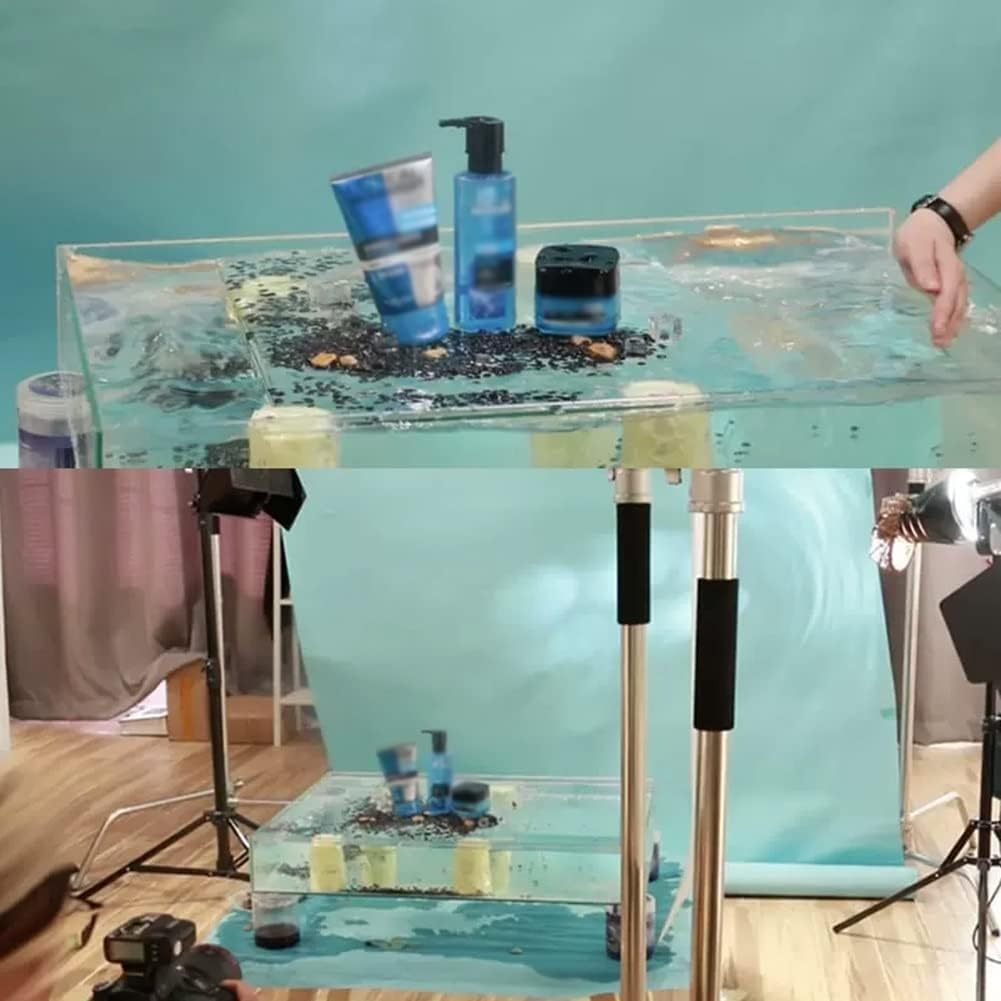 写真ポーズ小道具、クリエイティブ写真撮影トレイ、アクリルダイナミック写真撮影、ポータブル食品化粧品収納ディスプレイボックス高さ10c