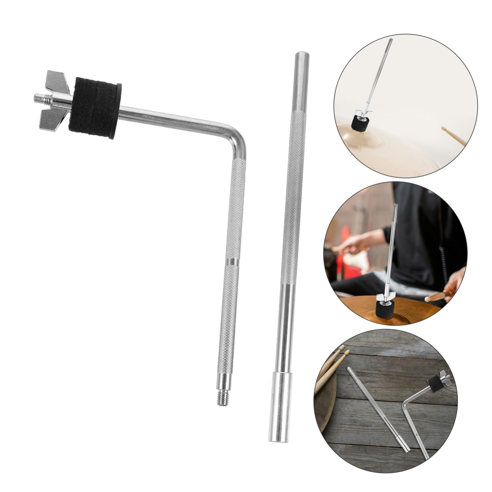 Abaodam Drum Cymbal Boom Arm Attachment Metal Cymbal Bracket for Stand Drumming Accessories
