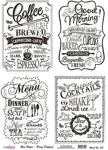 Papel de Arroz Cadence Carteles Bar 30x410 cm Cover