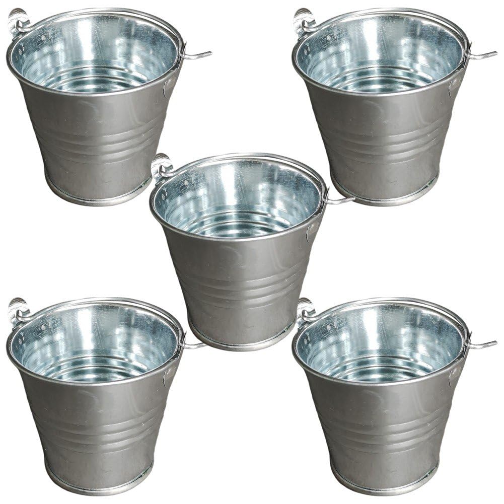 NEV-GSB12 Secchiello Portata Acciaio Zincato - Diametro 12cm, Per Ristorazione E Servizio - Foto 5