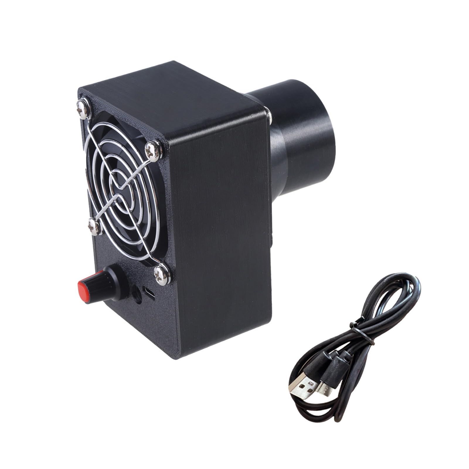 Newft 38Mm Dc12v 5.5X2.1mm Blower Fan With Adjustable Speeds And Multiple Nozzle Sizes For Efficient Cooling Usb Powered Air Blower