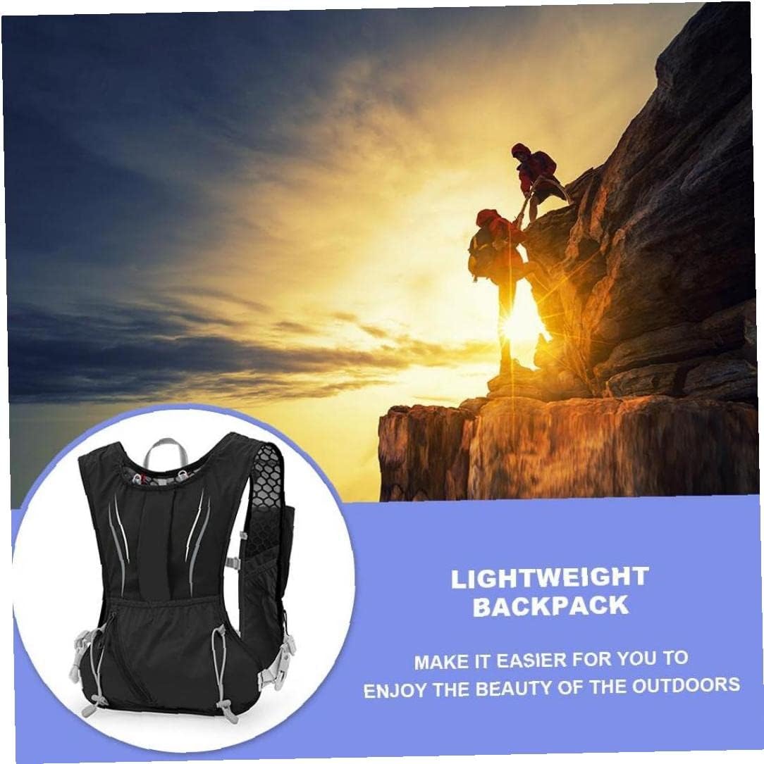 5l Running Hydration Vest Backpack Lightweight Trail Running Hydration Pack Hydration Vest Bag for Black 37x18x7.29cm