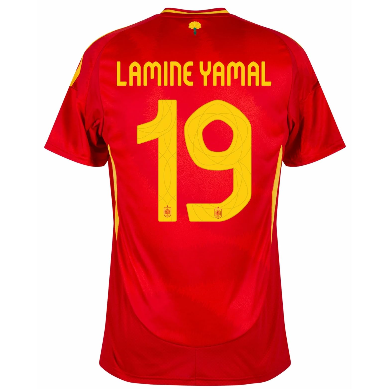 Spain Lamine Yamal Home Men’s Soccer Jersey Fan Version Short Sleeve Shirt for Game Day, Training, or Casual Wear 2024/25