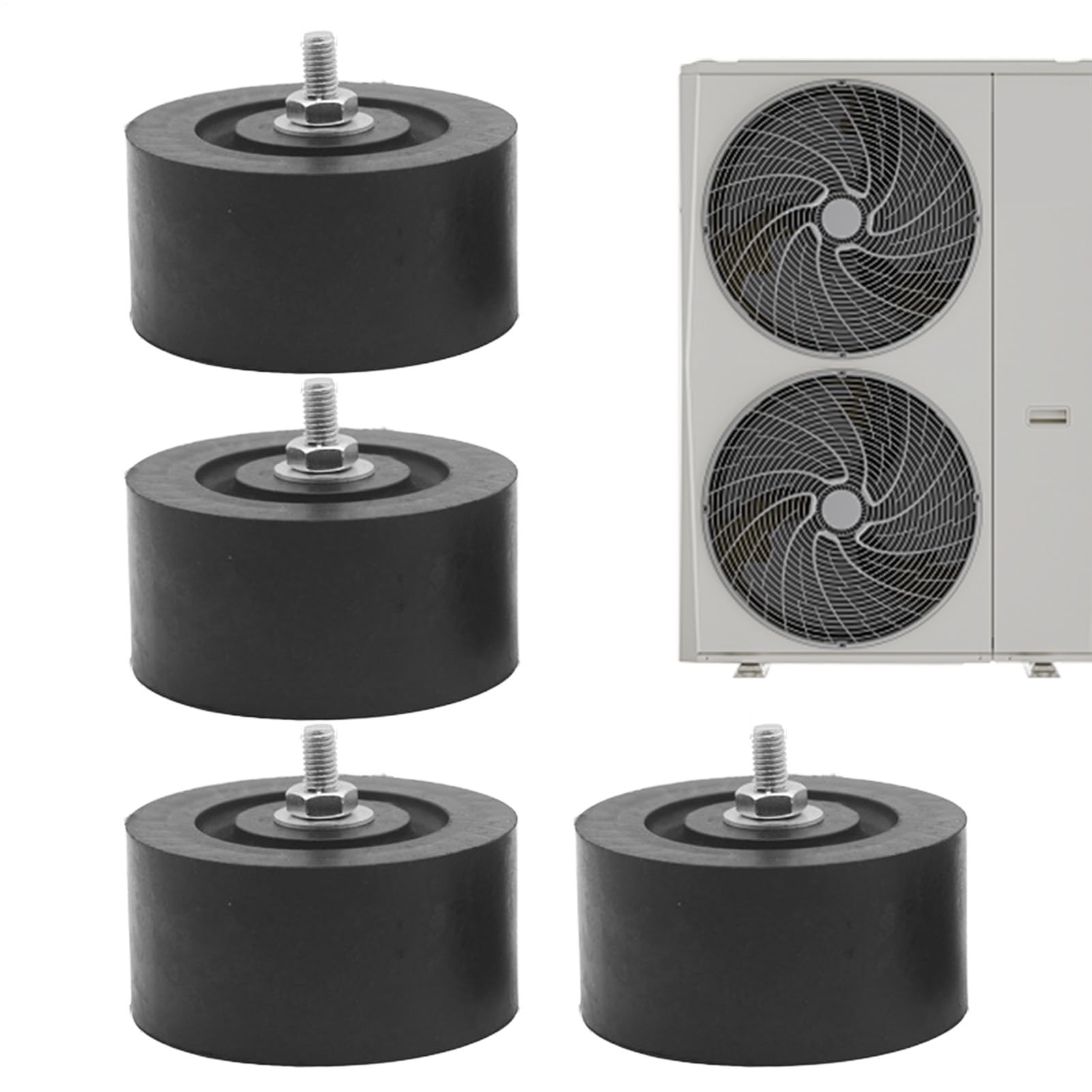 Soportes antivibración para aire acondicionado ideales para terrazas y balcones silenciosos