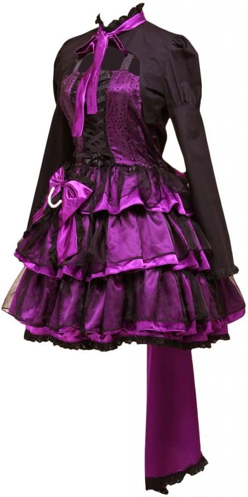 Hugme Multi-Layer Purple Cotton Long Sleeves Gothic Lolita Dress