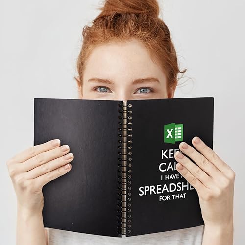 Miniatura 5 de Keep Calm I Have A Spreadsheet Cuaderno de tapa dura de 160 páginas en espiral en blanco de 6 x 8 pulgadas para escribir y dibujar, divertido diario