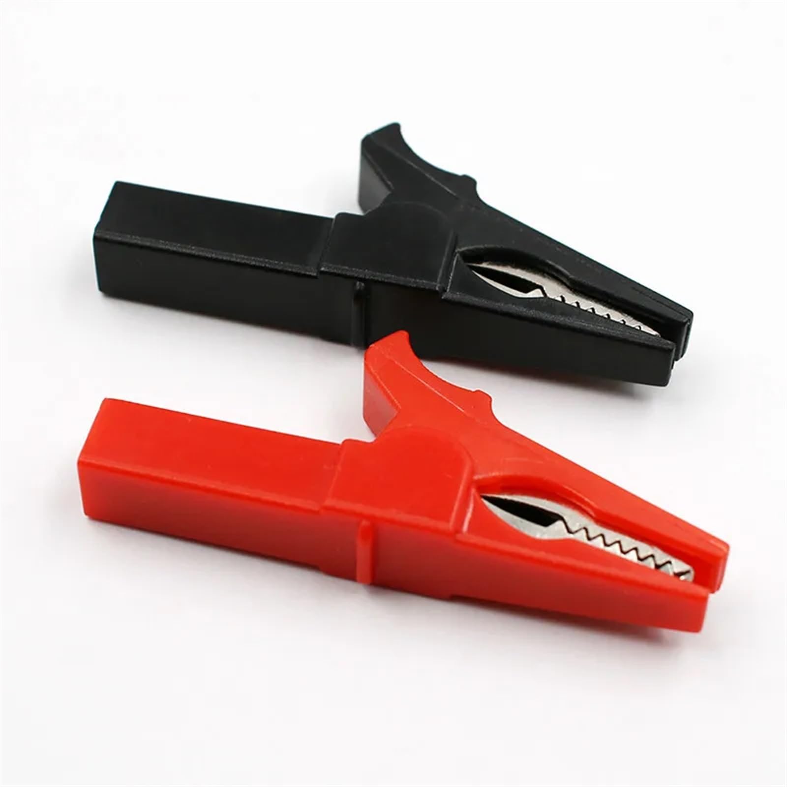 Lot de 2 pinces crocodiles 55 mm + banane, sonde de test avec pinces de câble banane de 4 mm, prise de batterie, rouge et noir