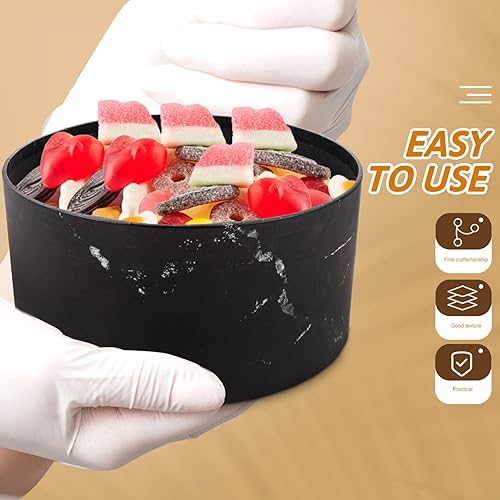 Miniatura 6 de CALLARON Caja de regalo extra grande, 3 cajas de regalo redondas con tapas, caja de flores, caja decorativa floral, cajas de regalo de fiesta para