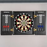 PINPOINT Wall-Mounted Darts Cabinet – Premium MDF Dartboard Cabinet with Professional Sisal Dartboard Options – Ideal for Home, Game Rooms & Social Clubs (Cabinet Only)