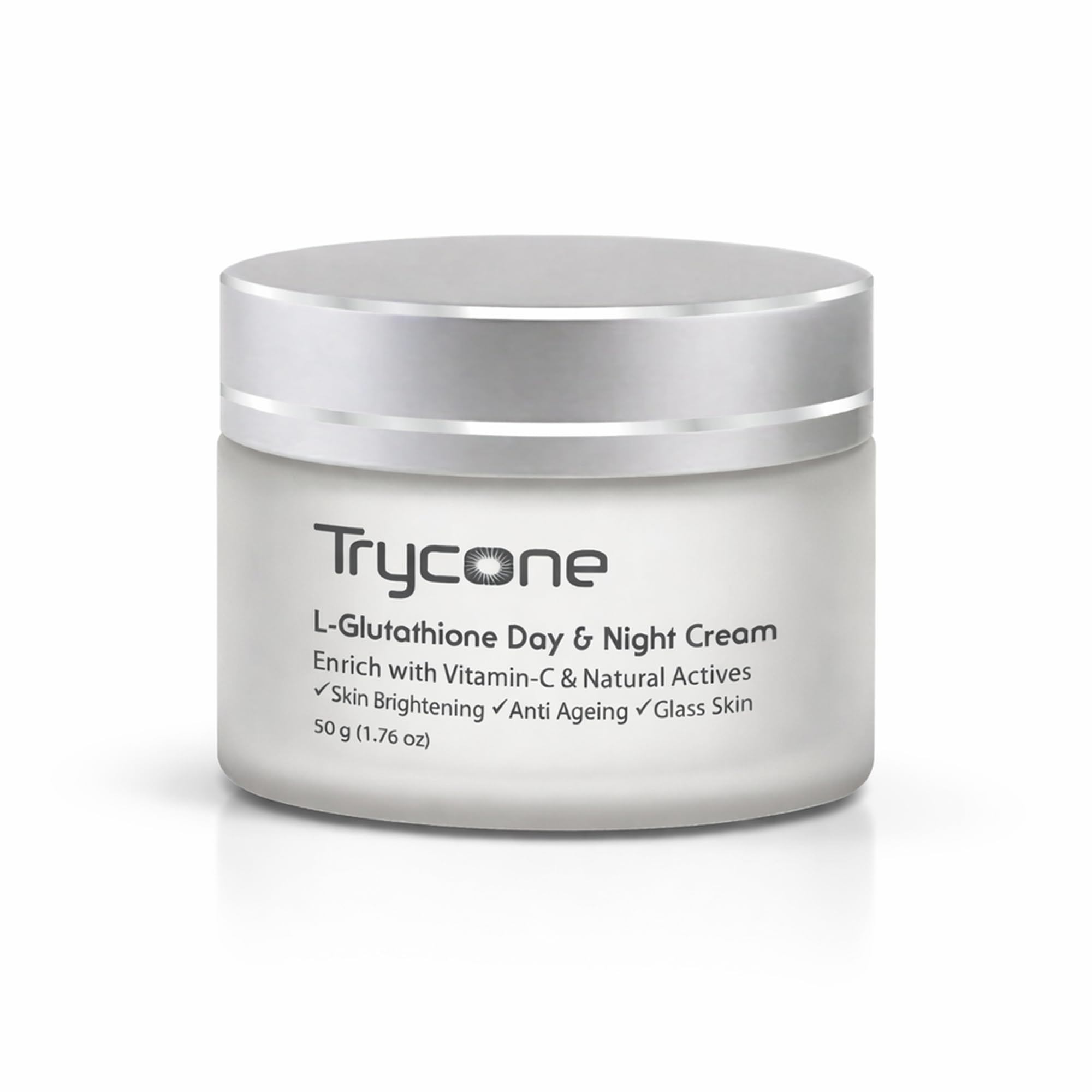 Trycone Day & Night Moisturizer with L-Glutathione & Vitamin C β Enriched with Kojic Acid & Natural Actives, 50g