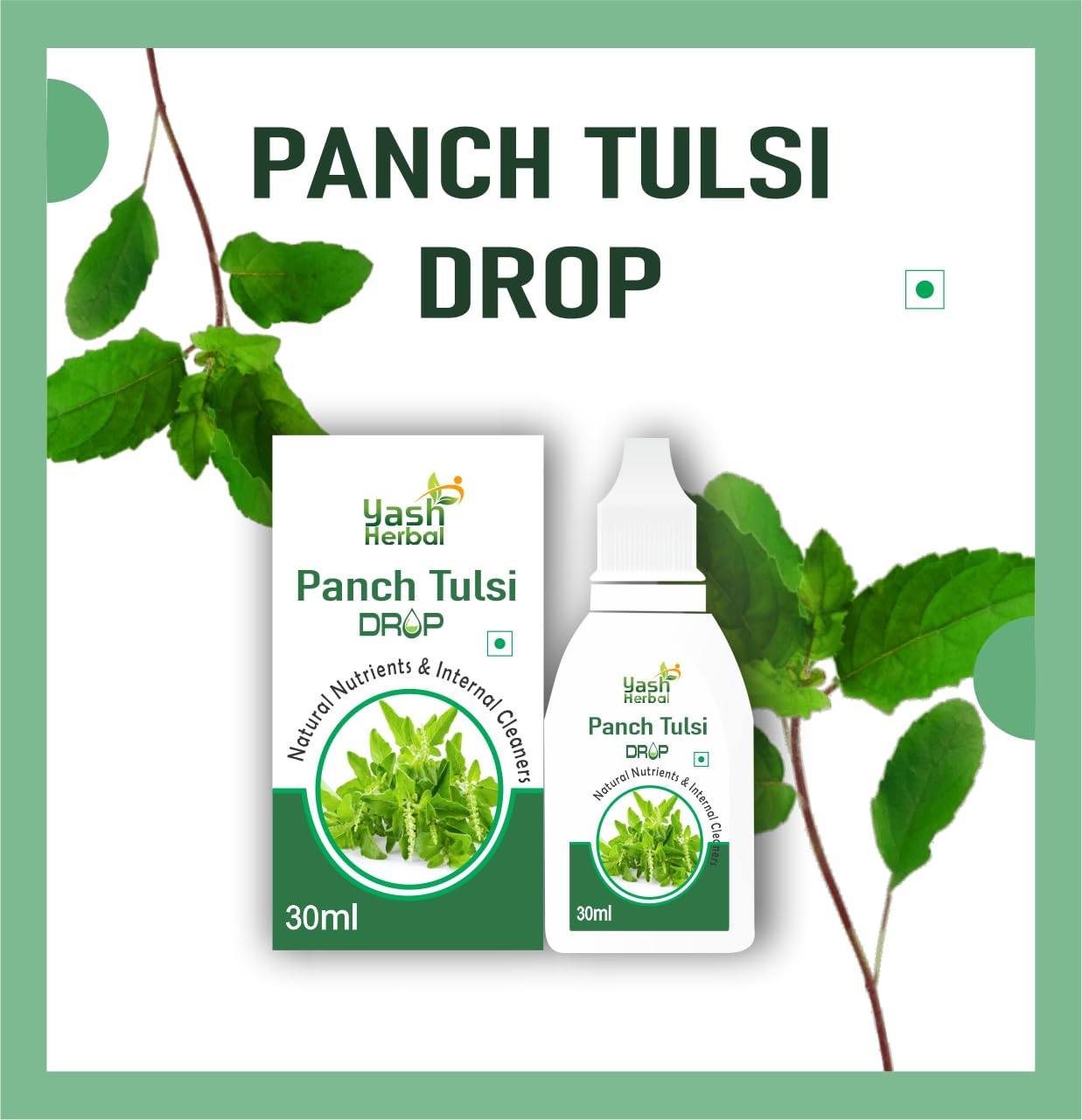 Panch Tulsi Drop, 30ml I Natural Nutrients & Internal Cleanse — Amazon image 4