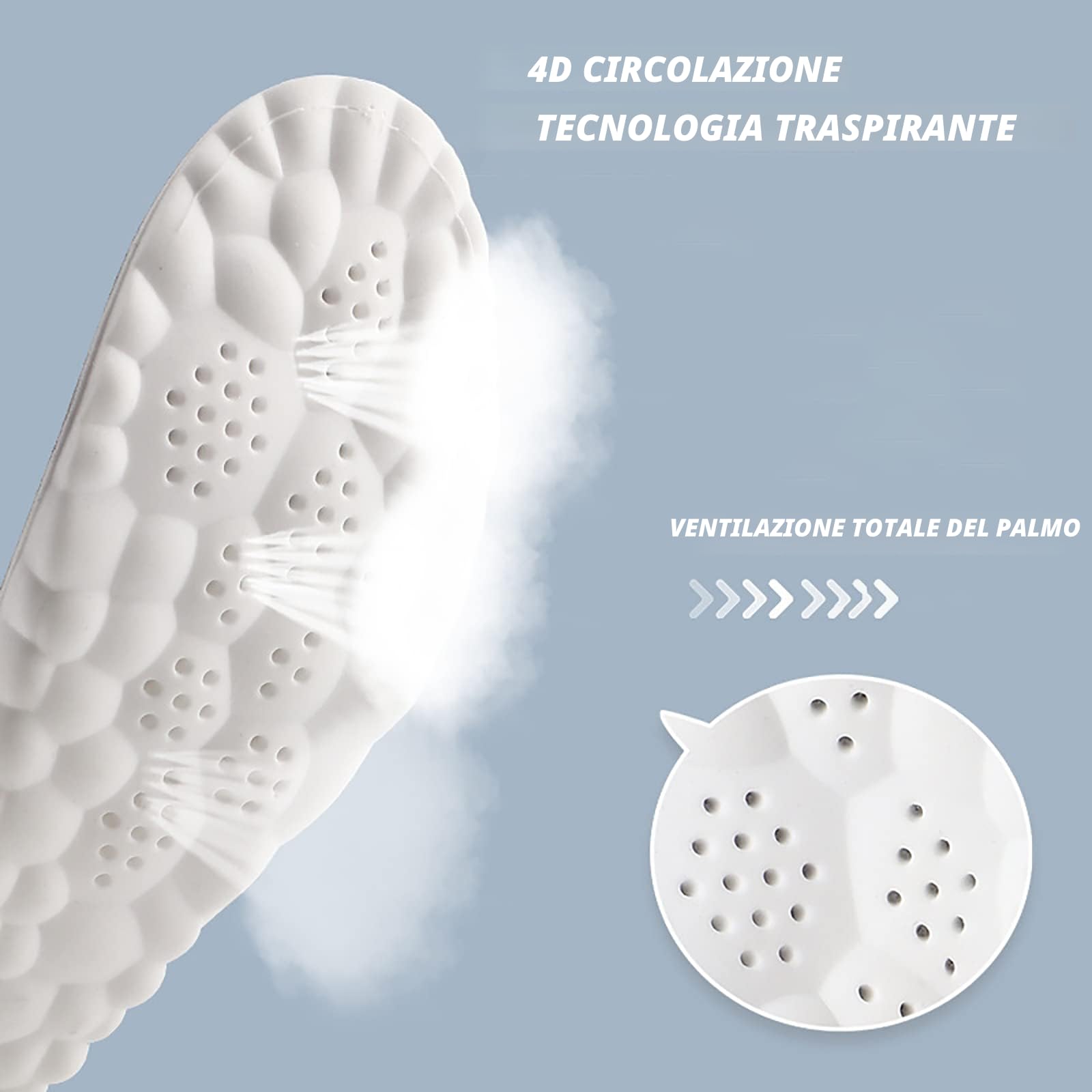 Solette in Memory Foam con supporto per l'arco plantare per donne e uomini, inserti per scarpe da ginnastica, scarpe sportive e stivali, traspiranti e ammortizzanti(41.5/42 EU,Nero)