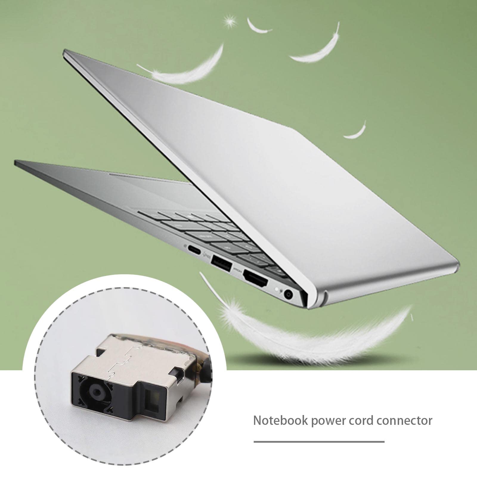 DC wtyczka sieciowa Dock Connector złącze ładowania kabel elastyczny zamiennik kompatybilny z HP Pavilion 799736-F57 799736-S57 799736-T57 799736-Y57 kabel gniazdo ładowania