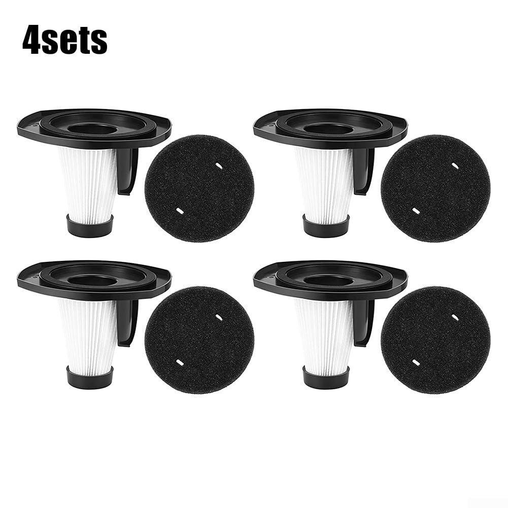 Filtres lavables pour aspirateur MOOSOO LT450, 4 filtres lavables et réutilisables et 4 éponges