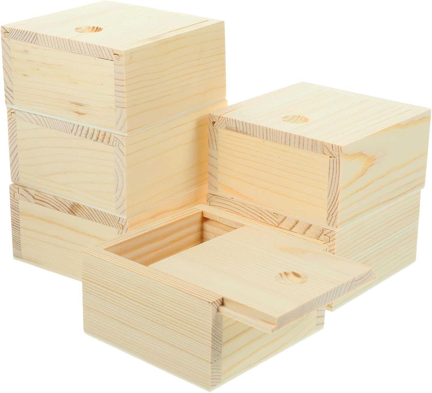 Scatola Di Legno Naturale Con Coperchio - 30x20x13.5 Cm, Per Conservazione, Fai Da Te, Regali - Foto 5