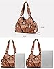Coolives Damenhandtasche aus PU-Leder Damen Hobo Handtasche Tasche Vintage Schultertasche Hobo Damentasche Henkeltasche Umhängetasche Retro Taschen für Frauen Mutter Braun #2