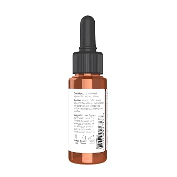 NOW Foods Solutions, E-Oil 23,000 IU, Natural Skin Rejuvenation, Skin Moisturizer, 1-Ounce