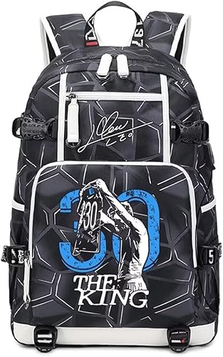 Miniatura 1 de Jugador de fútbol LM individualizado láser mecánico portátil multifunción mochila viaje Daypack fans bolsa, Línea Gris - 4, Mochilas Daypack