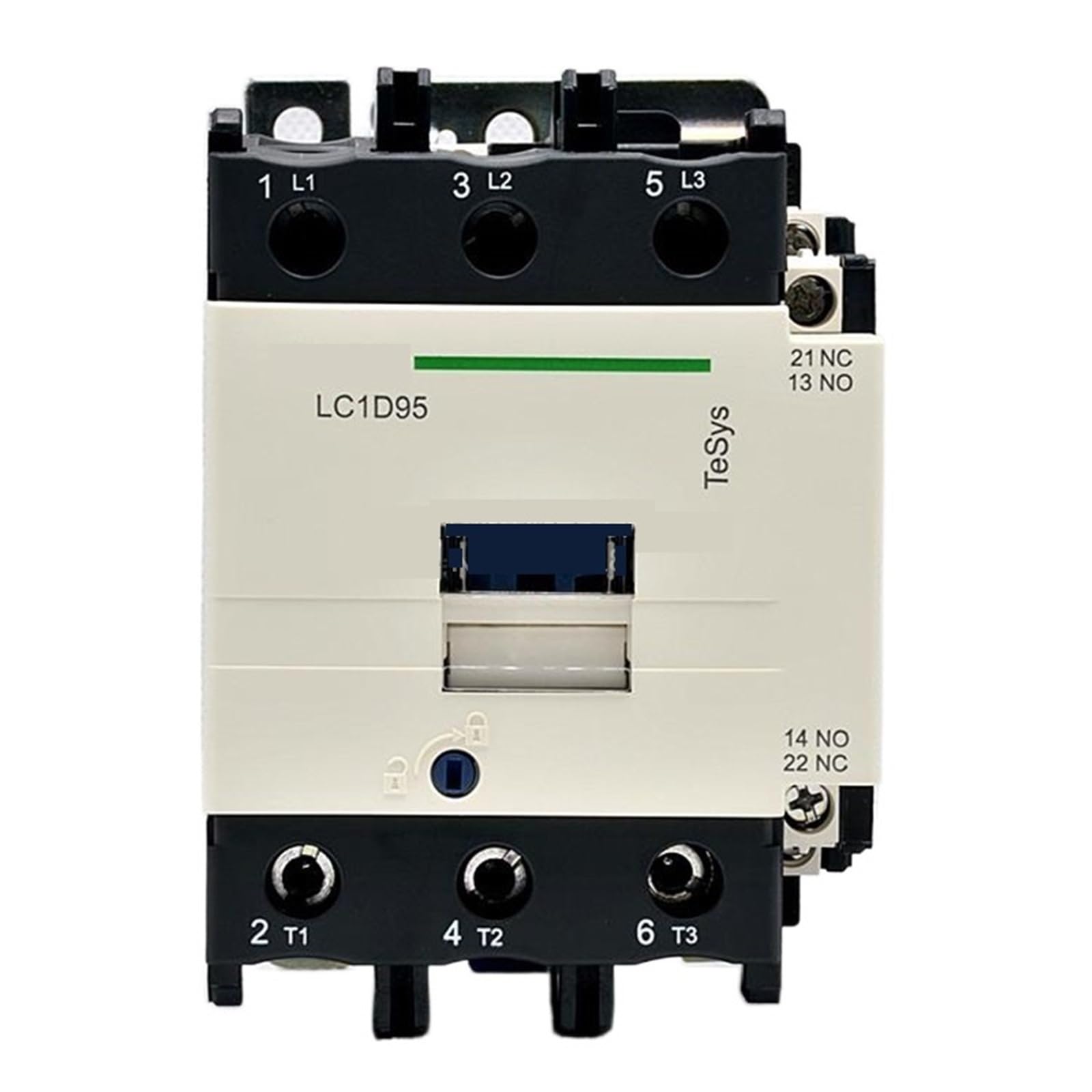 Contacteur LC1D95M7C évite les surcharges moteurs 45kW 380V commande triphasée 95A TeSys Standard