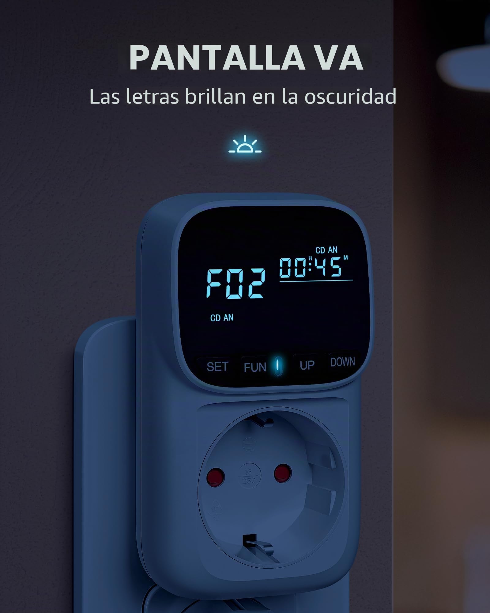 DEWENWILS Regulador de temperatura, pantalla alemana, interruptor de temperatura con sonda, 230 V, termostato digital, regulador de temperatura con modo de calefacción y refrigeración para invernadero