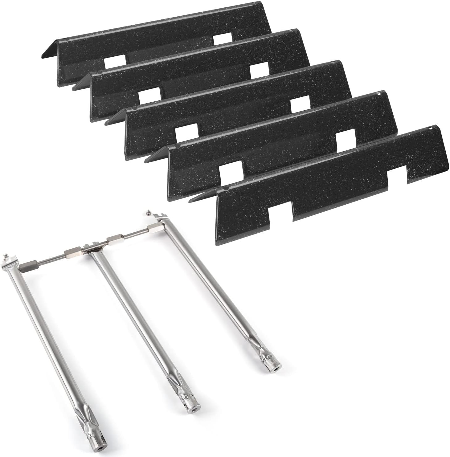 7636 Flavorizer Bars and 69787 Grill Burner Replacement Parts for Weber GS4 Spirit II & I E/S-310 E/S-320,Spirit S315,15.3'' Flavorizer Bars and Burner Tube Kit for Weber Spirit 310 Series Grill Parts Porcelain Enamel for Spirit I&II 300 Series