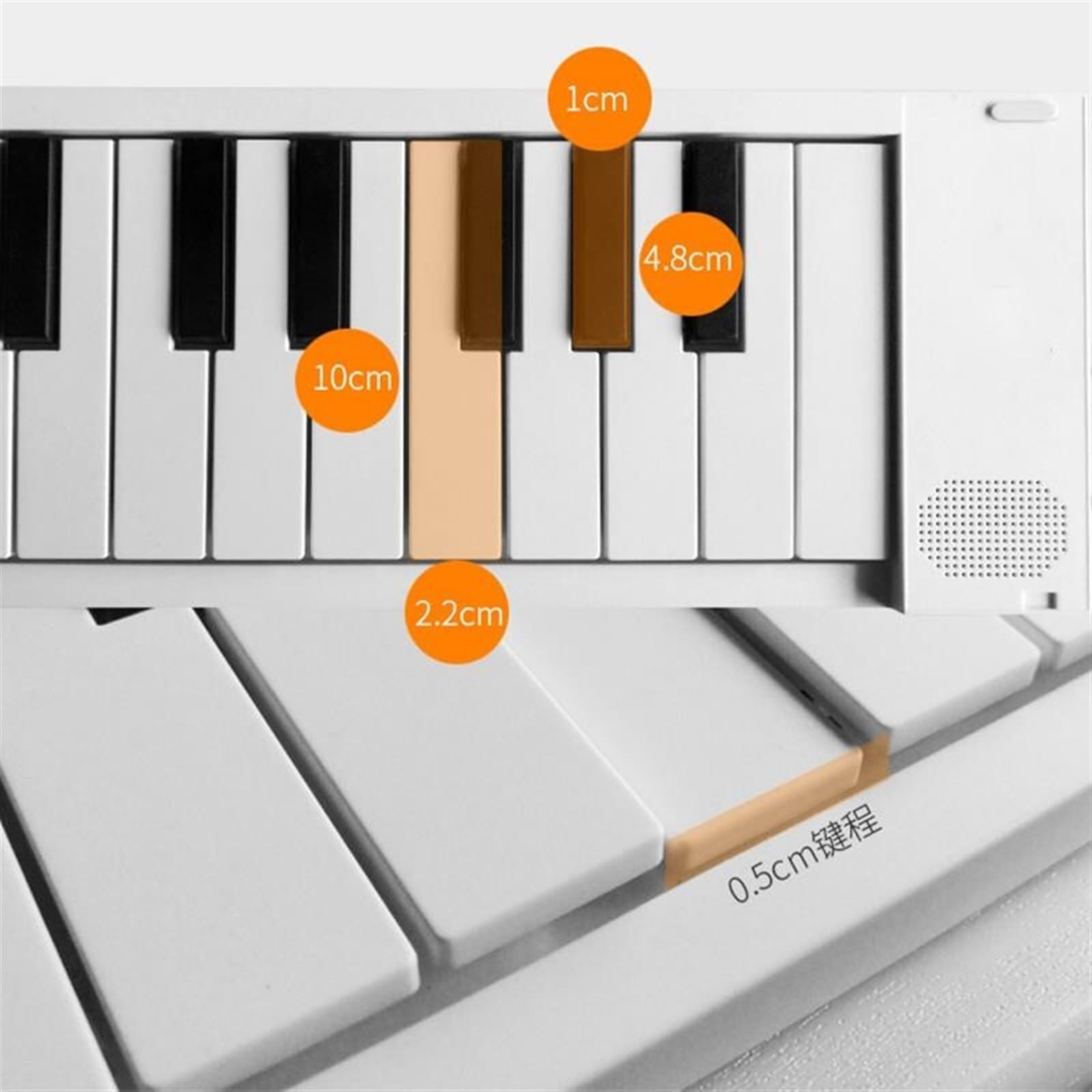 Anfänger Elektronisches Klavier Klappklavier 49 Tasten Tragbares Klavier Für Anfänger