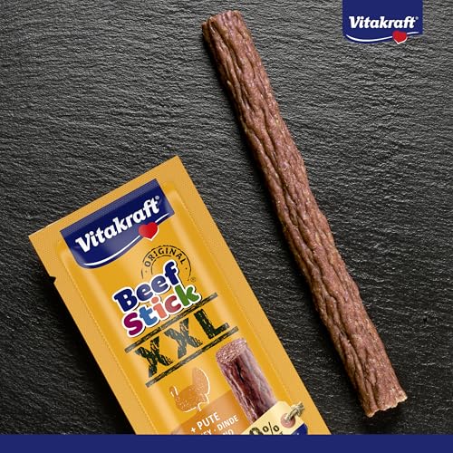 Vitakraft Beef Stick XXL, Hundeleckerli, Fleischstick Pute, Hunde Trainingsleckerli, ohne Zusatz von Zucker (15x 30g) – Ansicht 2