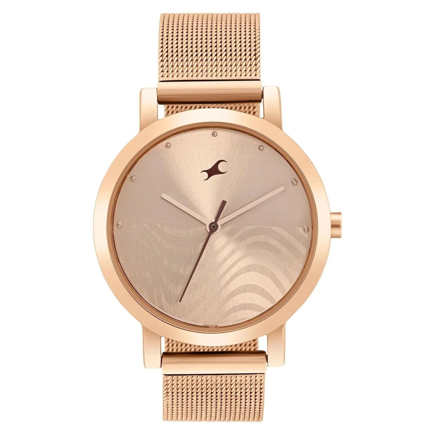 fastrack Casual Plain 3 Hands Rose Gold/Copper Round Dial Rose Gold Plating Stainless Steel Strap Womens Watch - NT6284WM04-picture-31