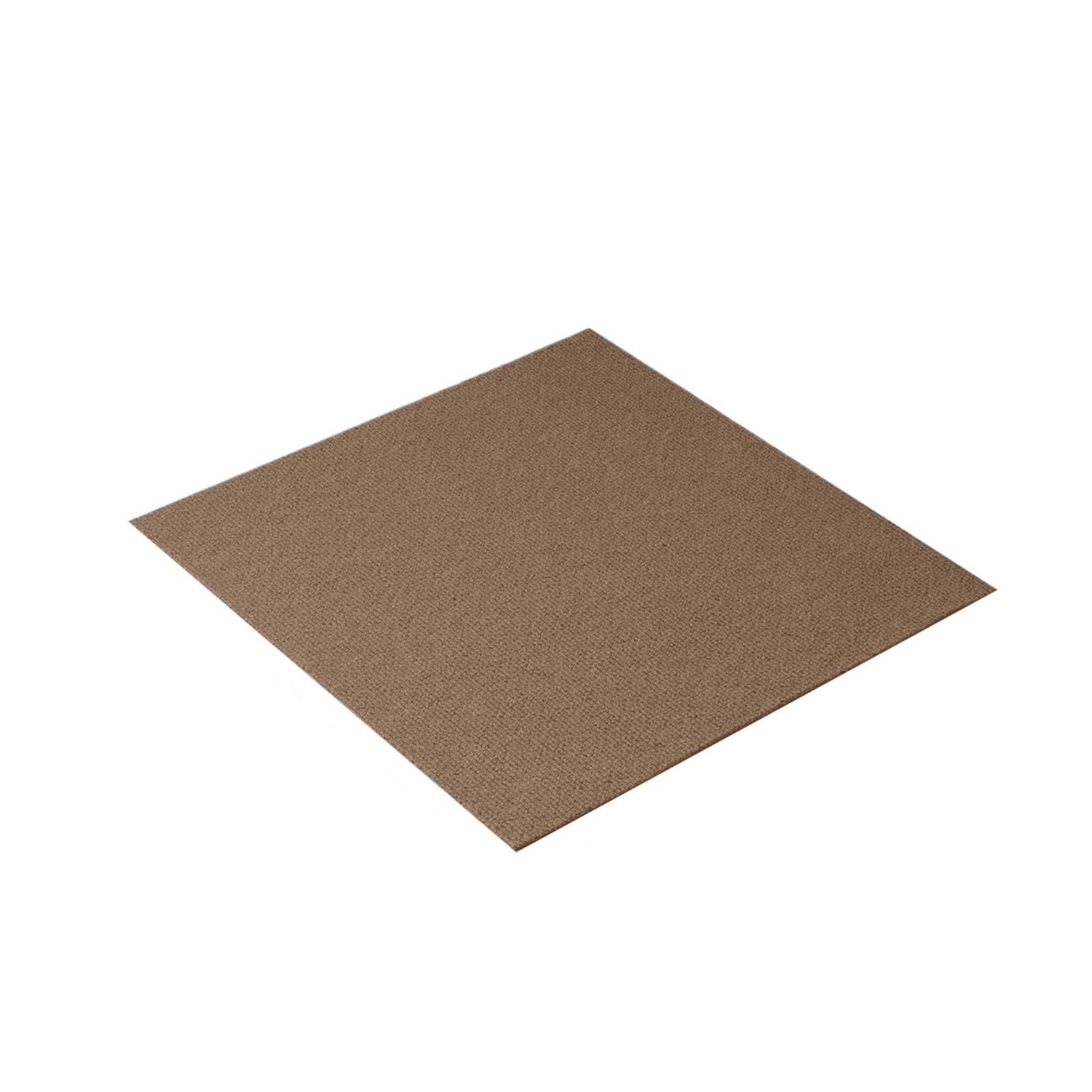 Dalle de Moquette Lot de 12 dalles moquette autocollantes, souples et rembourrées, for chambre à coucher ou salon(18x18in Dark Brown)